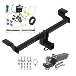 Trailer Tow Hitch For 21-26 Lincoln Corsair Exc PHEV Complete Package w/ Wiring and 2" Ball