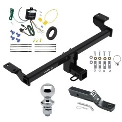Trailer Tow Hitch For 21-26 Lincoln Corsair Exc PHEV 2" Receiver Complete Package w/ Wiring and 1-7/8" Ball