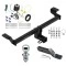 Trailer Tow Hitch For 21-23 Lincoln Corsair 23-23 Ford Escape Except Plug-In-Hybrid 2" Receiver Complete Package w/ Wiring and 1-7/8" Ball