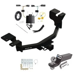 Trailer Tow Hitch For 22-27 Ford Maverick All Models Complete Package w/ Wiring and 2" Ball