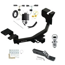 Trailer Tow Hitch For 22-27 Ford Maverick All Models Class 3 2" Receiver Complete Package w/ Wiring and 1-7/8" Ball