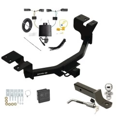 Trailer Tow Hitch For 22-27 Ford Maverick All Models Deluxe Package Wiring 2" Ball Mount and Lock