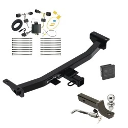Trailer Tow Hitch For 19-23 Ford Ranger All Models Deluxe Package Wiring 2" Ball Mount and Lock