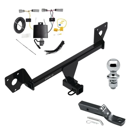 Trailer Tow Hitch For 21-27 Chevrolet Trailblazer w/o LED Taillights Class 3 2" Receiver Complete Package w/ Wiring and 1-7/8" Ball