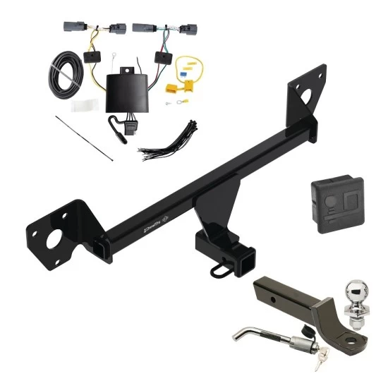 Trailer Tow Hitch For 20-27 Buick Encore GX w/o LED Taillights Deluxe Package Wiring 2" Ball Mount and Lock