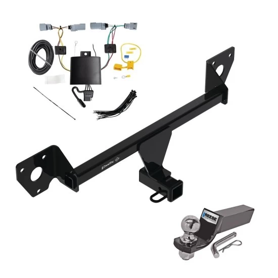 Custom Fit Trailer Hitch Wiring Harness (Plug & Play) 2" Drop Ball-Mount w/ Pin/Clip 2" Chrome Ball Installation Hardware Installation Instructions 76585 118846 21536 Draw-Tite Trailer Tow Hitch 21-23 Chevy Trailblazer w/LED Taillights Compl Trailer Tow Hitch For 21-25 Chevy Trailblazer w/LED Taillights Complete Package w/ Wiring and 2" Ball