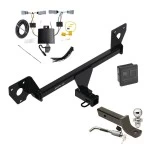 Trailer Tow Hitch For 21-27 Chevy Trailblazer 20-23 Buick Encore GX w/ LED Taillights Deluxe Package Wiring 2" Ball Mount and Lock