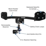 Custom Fit Trailer Hitch Wiring Harness (Requires splicing) Installation Hardware Installation Instructions 76925 119191 Draw-Tite Trailer Tow Hitch 21-22 Mercedes Benz GLE350 Hidden Removable 2" Receiver Wiring Harness Kit 21 22 2021 2022 Trailer Tow Hitch For 21-22 Mercedes Benz GLE350 Hidden Removable 2" Receiver w/ Wiring Harness Kit