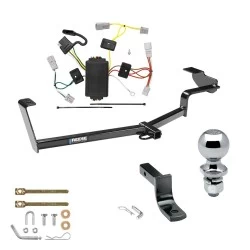 Tow Package For 06-15 Honda Civic Coupe Trailer Hitch w/ Wiring Draw-Bar 2" Ball 1-1/4" Receiver Reese