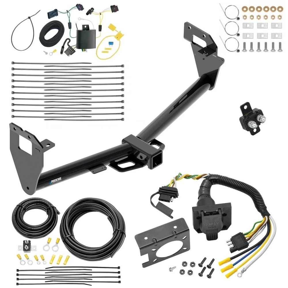 Trailer Hitch w/ 7-Way RV Wiring For 15-23 Jeep Renegade All Models Class 3 2" Receiver Reese