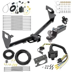 Trailer Hitch Tow Package w/ 7-Way RV Wiring For 15-23 Jeep Renegade All Models w/ 2" Drop Mount 2" Ball Class 3 2" Receiver Reese