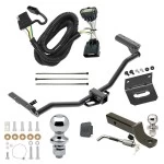 Ultimate Tow Package For 11-19 Ford Explorer All Models Trailer Hitch w/ Wiring 2" Drop Mount Dual 2" and 1-7/8" Ball Lock Bracket Cover 2" Receiver Reese