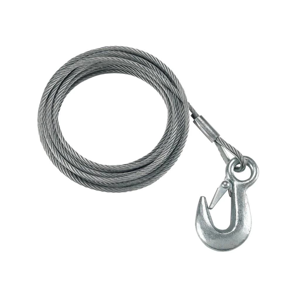 WC750 0100 Fulton Trailer Winch Accessory Cable w/ Hook 7/32 inch x 50 ft. Fulton 50 Foot Winch Cable w/ Hook 7/32" Diameter 5600 lbs