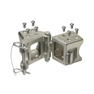 Fulton 3" x 3" Bolt-On Trailer Hinge Kit Fold-Away Coupler 5,000 lbs Tongue Frame Bulk