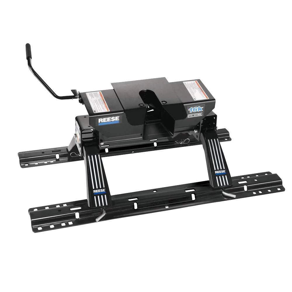 Reese Dual Jaw 16K Fifth Wheel Trailer Hitch W/ Rails For 1994-2004 Dodge Dakota Base Rail Kit 5th Wheel Brackets Hardware