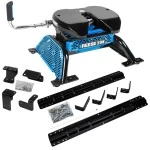 Reese M5 5th Wheel Hitch 20K Base Rail Kit Brakets and Hardware 4 Pins and 4 ClipsAdaptor Bracket 58405 30928 30035 58405 Reese Reese M5 20K Talon Jaw Fifth Wheel Trailer Hitch Rails 2004-2015 Nissan Titan Base Rail Kit 5th Wheel Brackets Hardware 04 05 Reese M5 20K Talon Jaw Fifth Wheel Trailer Hitch W/ Rails For 2004-2015 Nissan Titan Base Rail Kit 5th Wheel Brackets Hardware