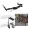 Trailer Hitch w/ 4 Bike Rack For 96-24 Chevy Express GMC Savana Van Approved for Recreational & Offroad Use Carrier for Adult Woman or Child Bicycles Foldable