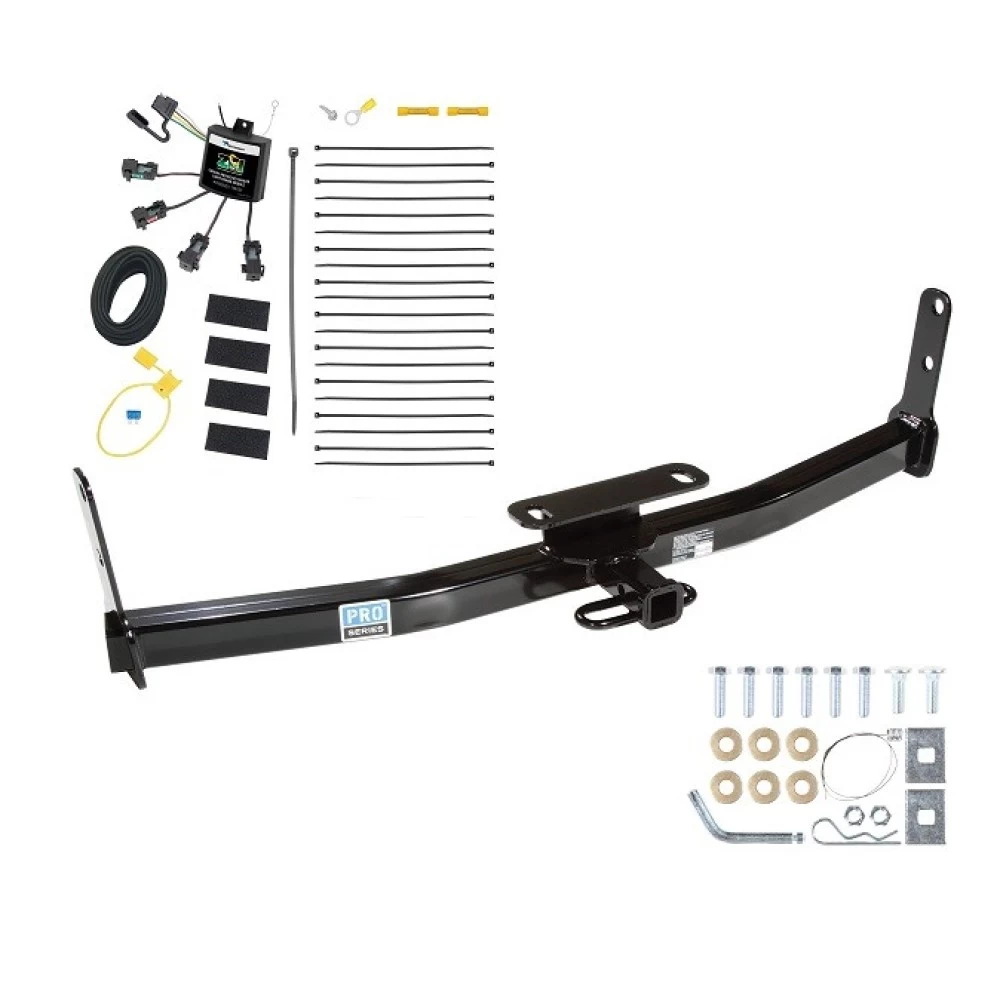 Trailer Hitch w/ Wiring For 05-17 Chevrolet Equinox GMC Terrain 06-09 Pontiac Torrent 02-07 Saturn Vue Except Redline Class 2 1-1/4" Tow Receiver Reese Tekonsha