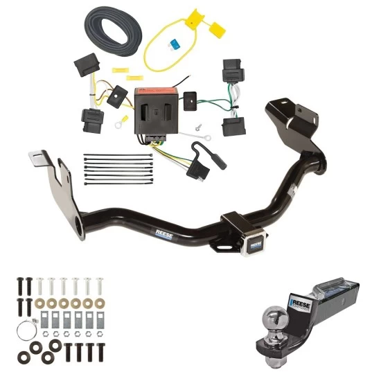 Tow Package For 05-11 Mercury Mariner 08-11 Mazda Tribute 08-12 Ford Escape Trailer Hitch w/ Wiring 2" Drop Mount 2" Ball 2" Receiver Reese