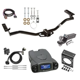 Trailer Hitch Tow Package Prodigy P3 Brake Control For 11-19 Ford Explorer All Models w/ 7-Way RV Wiring 2" Drop Mount 2" Ball Class 4 2" Receiver Reese Tekonsha