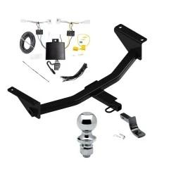 Reese Trailer Tow Hitch For 19-26 Mazda 3 Sedan Complete Package w/ Wiring Draw Bar and 1-7/8" Ball