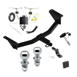 Reese Trailer Tow Hitch For 19-26 Mazda 3 Sedan Deluxe Package Wiring 2" and 1-7/8" Ball and Lock