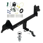 Reese Trailer Tow Hitch For 17-19 Tesla 3 All Models Complete Package w/ Wiring Draw Bar and 1-7/8" Ball