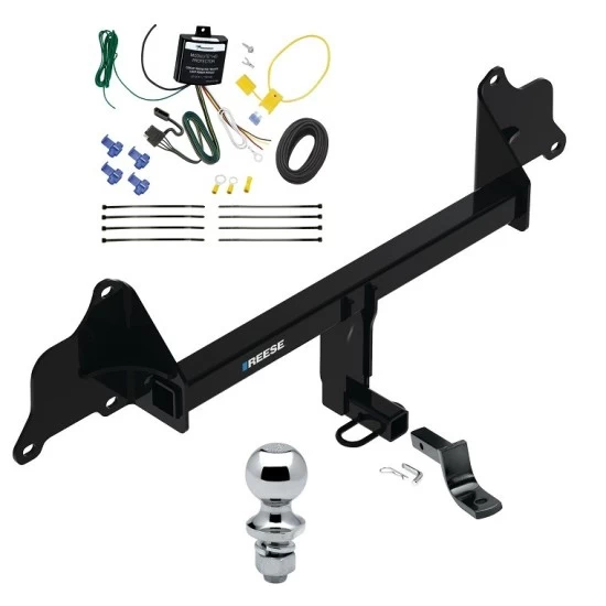 Reese Trailer Tow Hitch For 17-19 Tesla 3 All Models Complete Package w/ Wiring Draw Bar and 1-7/8" Ball