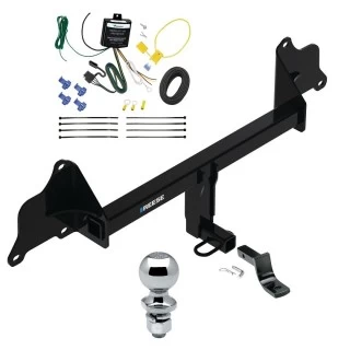 Reese Trailer Tow Hitch For 17-19 Tesla 3 All Models Complete Package w/ Wiring Draw Bar and 2" Ball