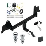 Reese Trailer Tow Hitch For 17-19 Tesla 3 All Models Deluxe Package Wiring 2" and 1-7/8" Ball and Lock