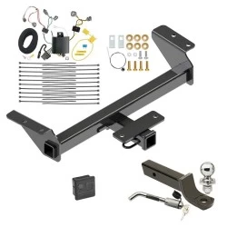 Reese Trailer Tow Hitch For 16-23 Toyota Tacoma All Models Deluxe Package Wiring 2" Ball Mount and Lock