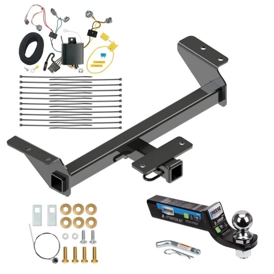 Class 4 7K Tow Package For 16-23 Toyota Tacoma All Models Trailer Hitch w/ Wiring 2" Drop Mount 2" Ball 2" Receiver Reese