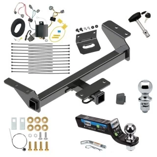 Ultimate Class 4 7K Tow Package For 16-23 Toyota Tacoma All Models Trailer Hitch w/ Wiring 2" Drop Mount Dual 2" and 1-7/8" Ball Lock Bracket Cover 2" Receiver Reese