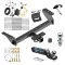 Ultimate Class 4 7K Tow Package For 16-23 Toyota Tacoma All Models Trailer Hitch w/ Wiring 2" Drop Mount Dual 2" and 1-7/8" Ball Lock Bracket Cover 2" Receiver Reese