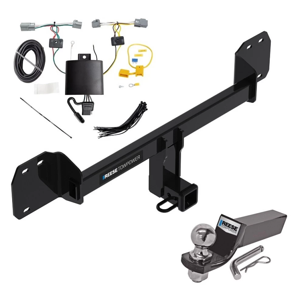Reese Trailer Tow Hitch For 19-26 Volvo XC40 19-24 XC40 Recharge 22-24 C40 Recharge 25-26 EX40 Complete Package w/ Wiring and 2" Ball