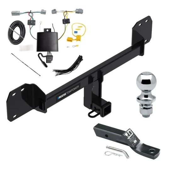 Reese Trailer Tow Hitch For 19-26 Volvo XC40 19-24 XC40 Recharge 22-24 C40 Recharge 25-26 EX40 2" Receiver Complete Package w/ Wiring and 1-7/8" Ball