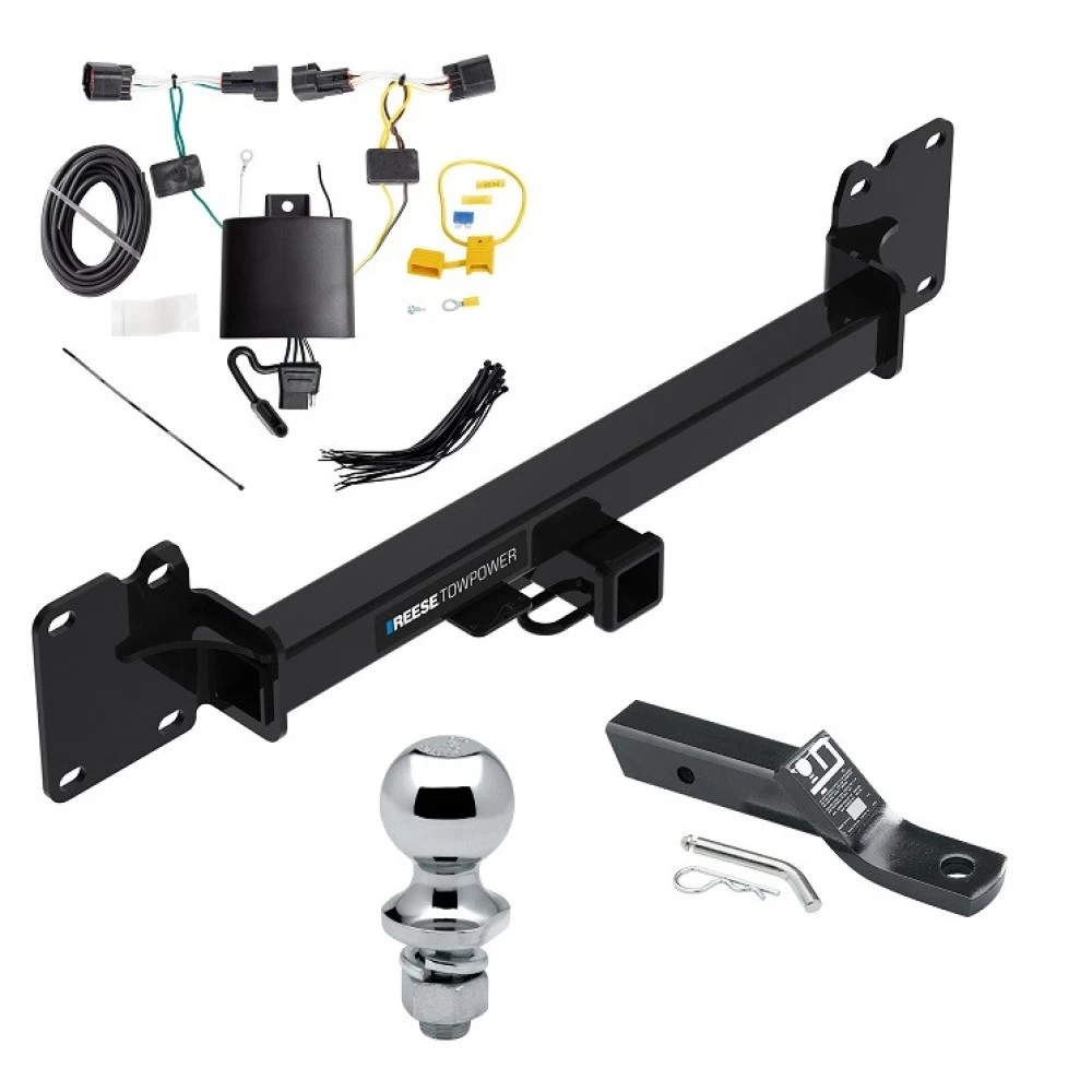 Reese Trailer Tow Hitch For 18-23 Land Rover Range Rover Velar All Models 2" Receiver Complete Package w/ Wiring and 1-7/8" Ball