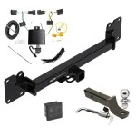 Reese Trailer Tow Hitch For 18-23 Land Rover Range Rover Velar All Models Deluxe Package Wiring 2" Ball Mount and Lock