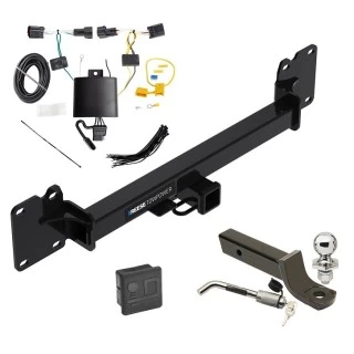 Reese Trailer Tow Hitch For 18-23 Land Rover Range Rover Velar All Models Deluxe Package Wiring 2" Ball Mount and Lock