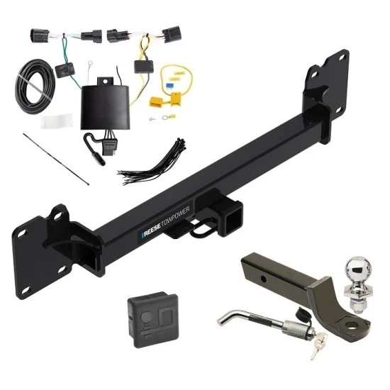 Reese Trailer Tow Hitch For 18-23 Land Rover Range Rover Velar All Models Deluxe Package Wiring 2" Ball Mount and Lock
