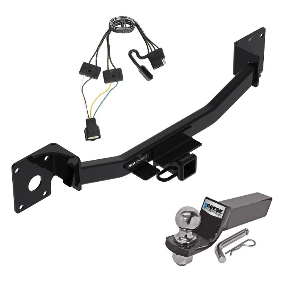 Reese Trailer Tow Hitch For 19-26 Cadillac XT4 All Models Complete Package w/ Wiring and 2" Ball