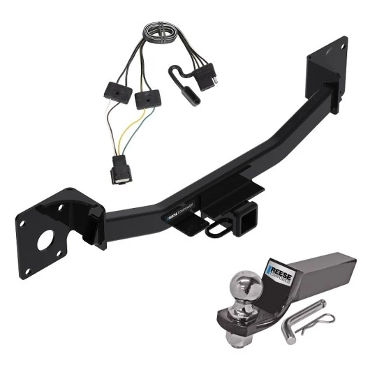 Reese Trailer Tow Hitch For 19-26 Cadillac XT4 All Models Complete Package w/ Wiring and 2" Ball