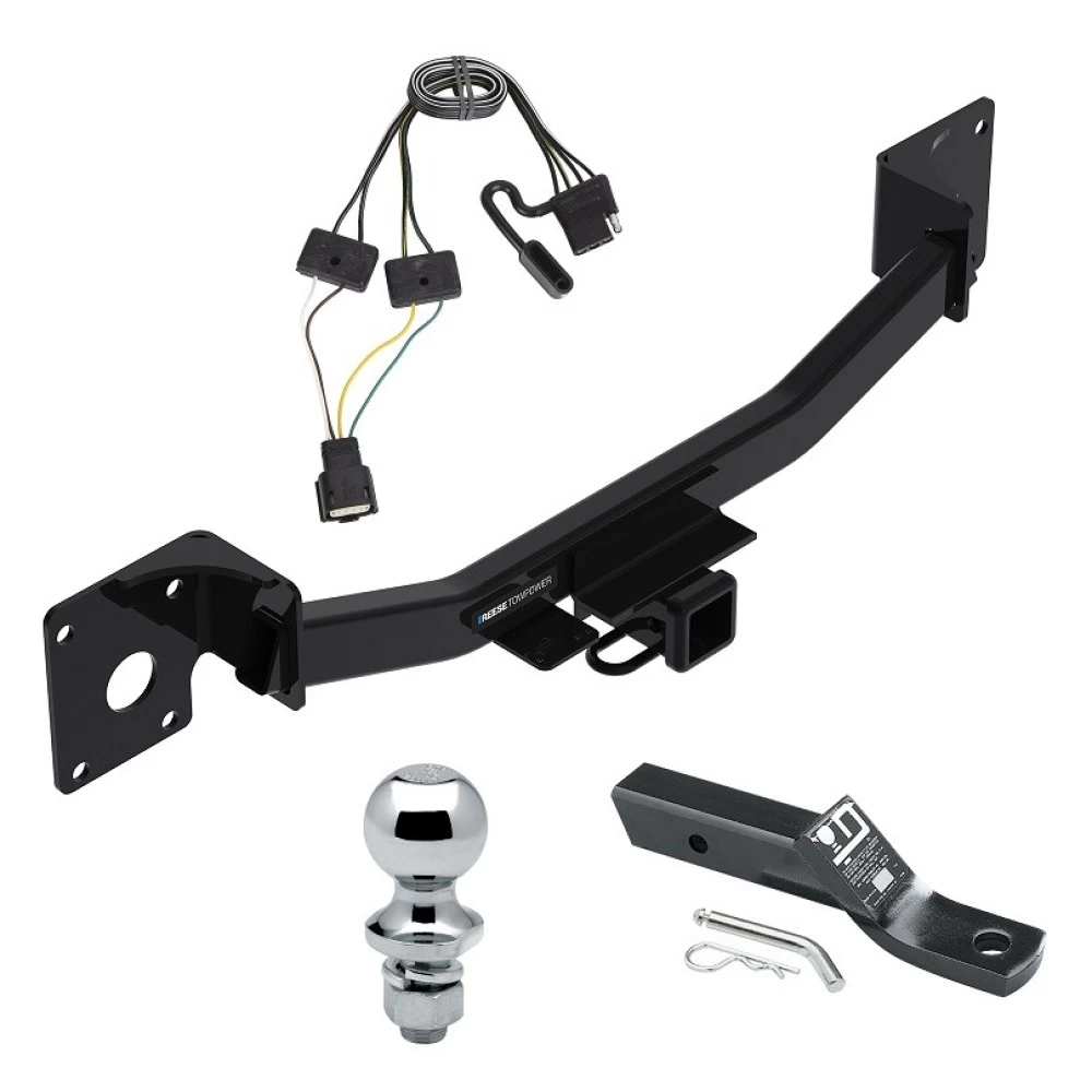 Reese Trailer Tow Hitch For 19-26 Cadillac XT4 All Models 2" Receiver Complete Package w/ Wiring and 1-7/8" Ball