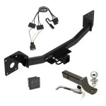 Reese Trailer Tow Hitch For 19-26 Cadillac XT4 All Models Deluxe Package Wiring 2" Ball Mount and Lock