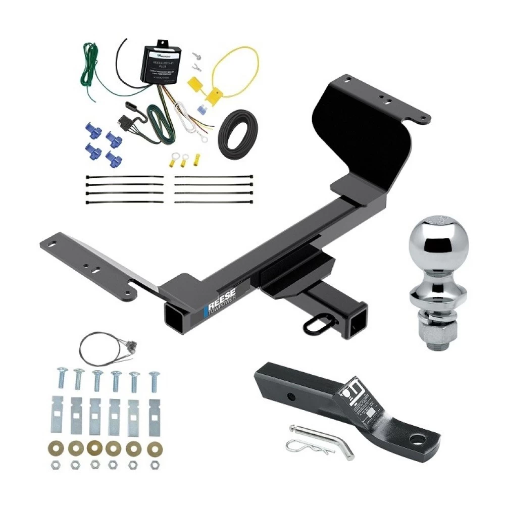 Reese Trailer Tow Hitch For 18-25 GMC Terrain incl Gasoline 18-26 Chevy Equinox Gasoline 2" Receiver Complete Package w/ Wiring and 1-7/8" Ball