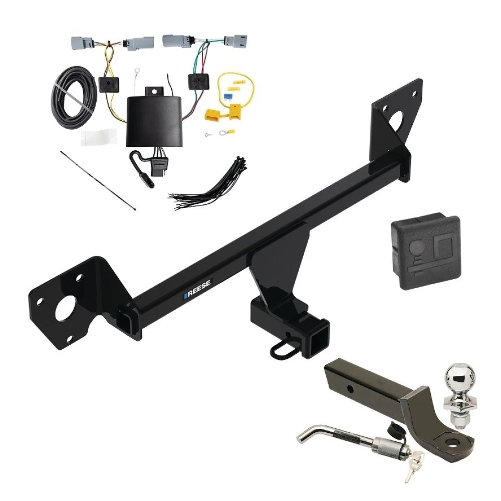 Reese Trailer Tow Hitch For 21-27 Chevy Trailblazer 20-23 Buick Encore GX w/ LED Taillights Deluxe Package Wiring 2" Ball Mount and Lock