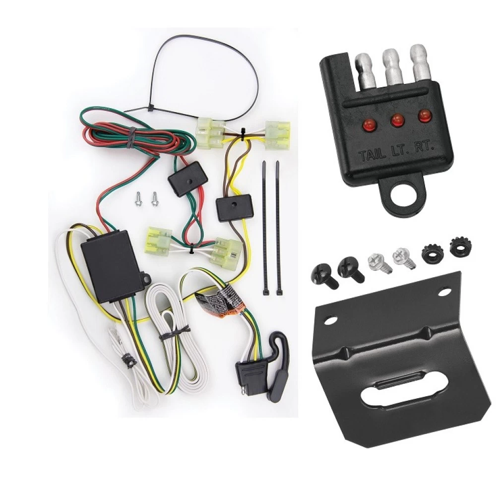 Plug and Play T-One Wiring Harness Connector 4-Flat Mounting Bracket 4-Flat Car End Tester w/ LED Display 85250 118144 20114 Reese Towpower Trailer Wiring and Bracket Light Tester 89-95 Toyota Pickup 95-04 Toyota Tacoma Plug Play 4-Flat Harness 89 90 91 Reese Trailer Wiring and Bracket w/ Light Tester For 89-95 Toyota Pickup 95-04 Toyota Tacoma Plug & Play 4-Flat Harness