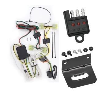 Plug and Play T-One Wiring Harness Connector 4-Flat Mounting Bracket 4-Flat Car End Tester w/ LED Display 85250 118144 20114 Reese Towpower Trailer Wiring and Bracket Light Tester 89-95 Toyota Pickup 95-04 Toyota Tacoma Plug Play 4-Flat Harness 89 90 91 Reese Trailer Wiring and Bracket w/ Light Tester For 89-95 Toyota Pickup 95-04 Toyota Tacoma Plug & Play 4-Flat Harness