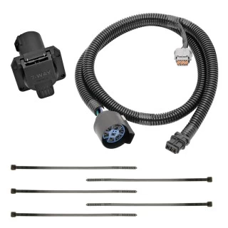 7-Way Trailer Wiring Harness Kit For 05-21 Nissan Frontier 05-12 Pathfinder 05-15 Xterra 09-12 Suzuki Equator