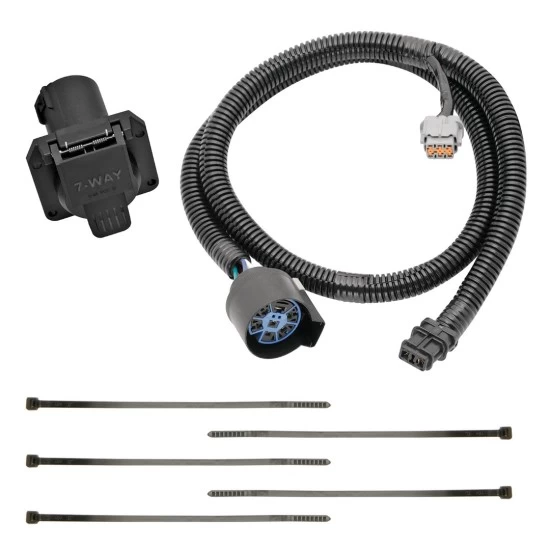 7-Way Trailer Wiring Harness Kit For 05-21 Nissan Frontier 05-12 Pathfinder 05-15 Xterra 09-12 Suzuki Equator